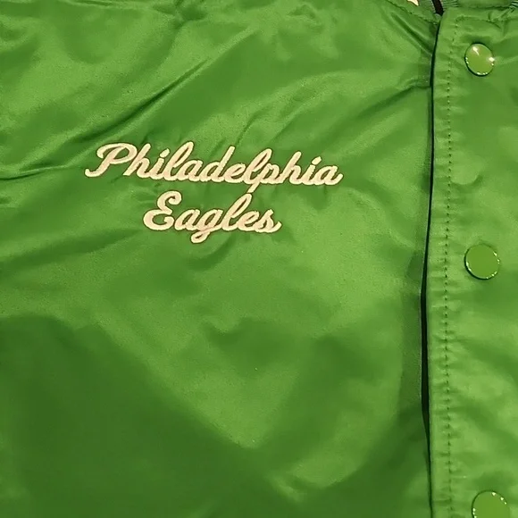 NFL Philadelphia Eagles Kelly Green Bomber Jacket - Picture 3 of 6